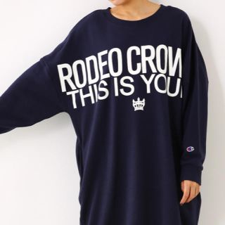 ロデオクラウンズワイドボウル(RODEO CROWNS WIDE BOWL)のロデオクラウンズワイドボウル チャンピオン ビッグスウェット ワンピ(トレーナー/スウェット)