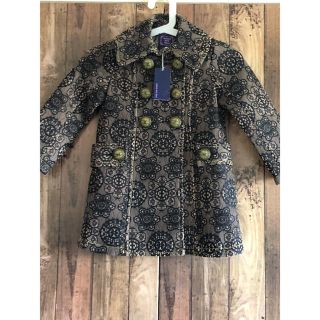 アナスイミニ(ANNA SUI mini)の新品 ANNA SUI アナスイ ミニ  ベージュ 黒 レース コート 110(コート)