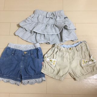 ジャンクストアー(JUNK STORE)のDOLLY RIBBONミニスカート、ショートパンツ2着セット(スカート)