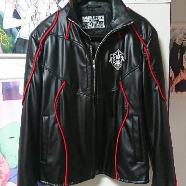 ブラック系,L人気の贈り物が大集合 仮面ライダーW NEVERジャケット L 最終値下げ 仮面ライダーw never ジャケット その他