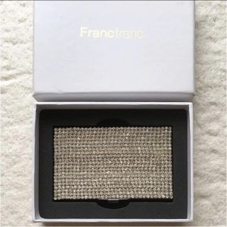 フランフラン(Francfranc)のLOVE様専用※【未使用】 franc franc クリスタルカードケース(名刺入れ/定期入れ)