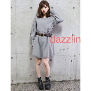 ダズリン(dazzlin)のお値下げ中【新品未使用】dazzlin/ダズリン ニット Aライン ワンピース(ひざ丈ワンピース)