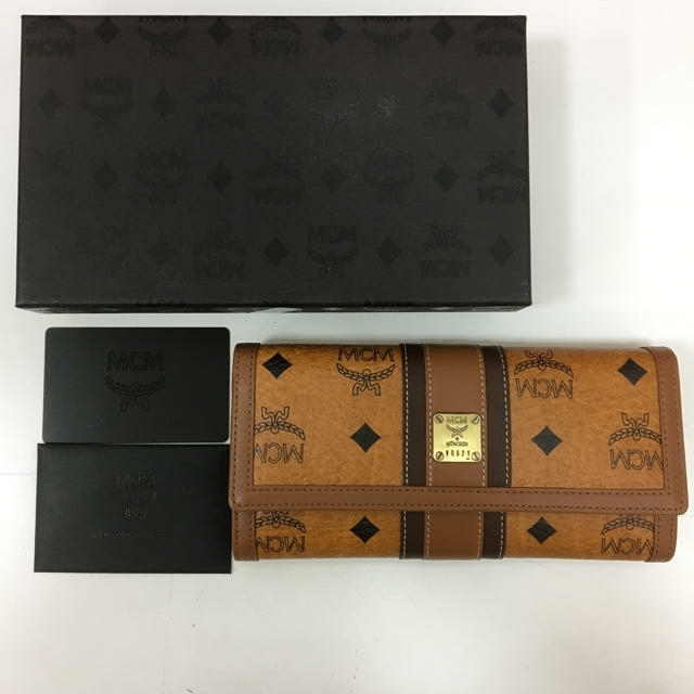 MCM 長財布 茶色 箱付き