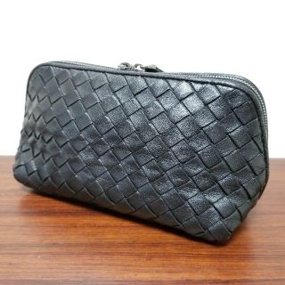 ボッテガヴェネタ(Bottega Veneta)のBOTTEGA VENETA イントレチャート メイクポーチ ポーチ ボッテガ(ポーチ)