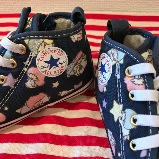 CONVERSE(コンバース)のこころ様専用出品/キキララ☆超可愛いスニーカー キッズ/ベビー/マタニティのベビー靴/シューズ(~14cm)(スニーカー)の商品写真