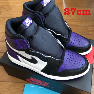 ナイキ(NIKE)のNIKE AIR JORDAN 1 COURT PURPLE 27cm 新品 (スニーカー)