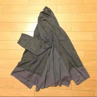 ザラ(ZARA)のザラ シフォン切り替え ハイゲージ ニット(ニット/セーター)