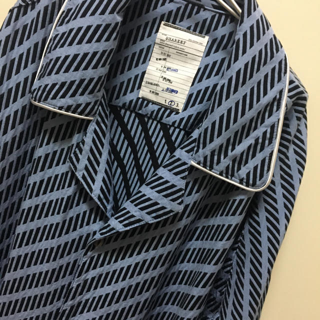 SHAREEF(シャリーフ)のShareef シャリーフ  パイピングパジャマシャツ サイズ2 ブルー メンズのトップス(シャツ)の商品写真