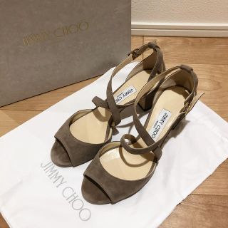 ジミーチュウ(JIMMY CHOO)の超美品❤️ JIMMY CHOO スエードサンダル 38(ハイヒール/パンプス)