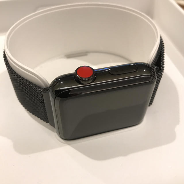 特価ブランド Apple ミラネーゼ ブラックステンレス 42mm series3 Watch Apple - Watch 腕時計(デジタル)