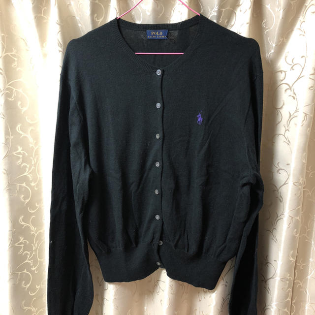 POLO RALPH LAUREN(ポロラルフローレン)の済)Polo Ralph Lauren カーディガン ブラック XL レディースのトップス(カーディガン)の商品写真