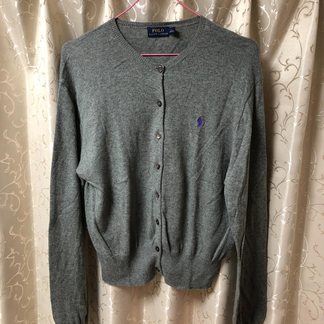 POLO RALPH LAUREN(ポロラルフローレン)の済)Polo ralph lauren カーディガン グレー L レディースのトップス(カーディガン)の商品写真