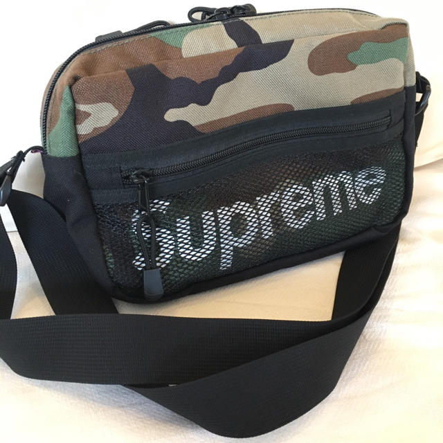 supreme 14SS logo shoulder bag camo ②