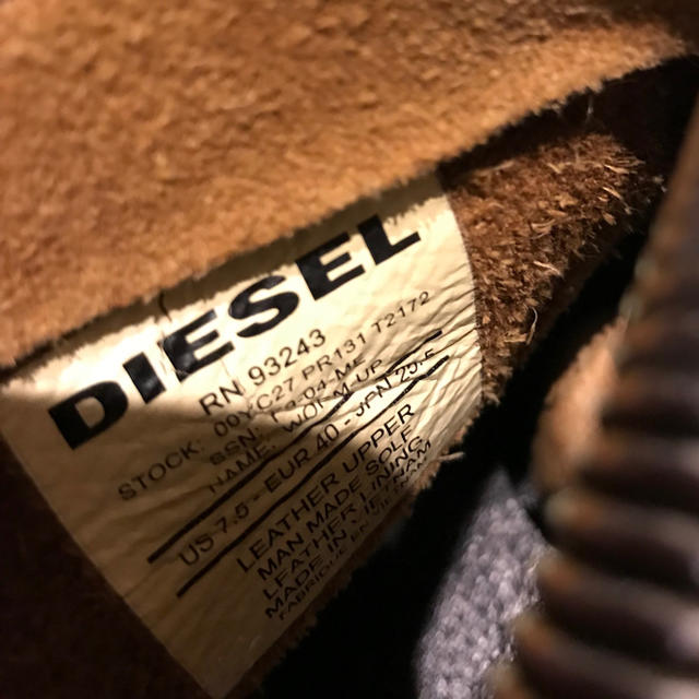 DIESEL(ディーゼル)のDIESEL 靴 シューズ 革 25.5cm メンズの靴/シューズ(スニーカー)の商品写真