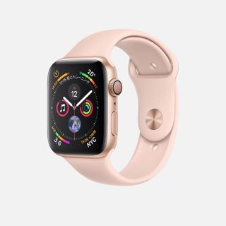 アップルウォッチ(Apple Watch)のアップルウォッチ series4 アルミゴールドGPSモデル(腕時計)