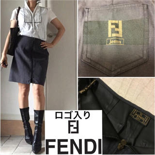 フェンディ(FENDI)のまやな様専用FENDI jeans  スカート w70(ミニスカート)