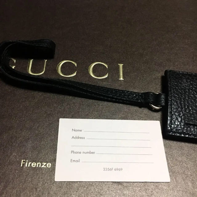 Gucci(グッチ)のGUCCI バッグチャーム 黒 メンズのファッション小物(キーホルダー)の商品写真