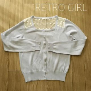 レトロガール(RETRO GIRL)のRETRO GIRL♡シアーカットカーディガン(カーディガン)