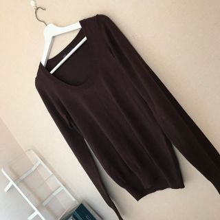 ザラ(ZARA)のZARA コットンセーター ブラウン(ニット/セーター)