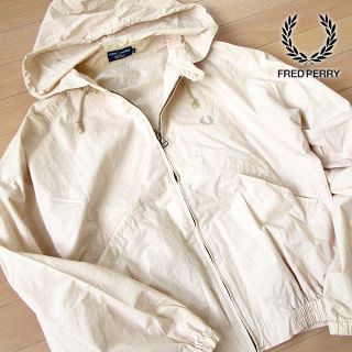 フレッドペリー(FRED PERRY)の美品 Lサイズ フレッドペリー メンズ パーカージャケット ベージュ(パーカー)