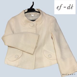 エフデ(ef-de)のef-de♡フレア袖 ショートコート(ノーカラージャケット)