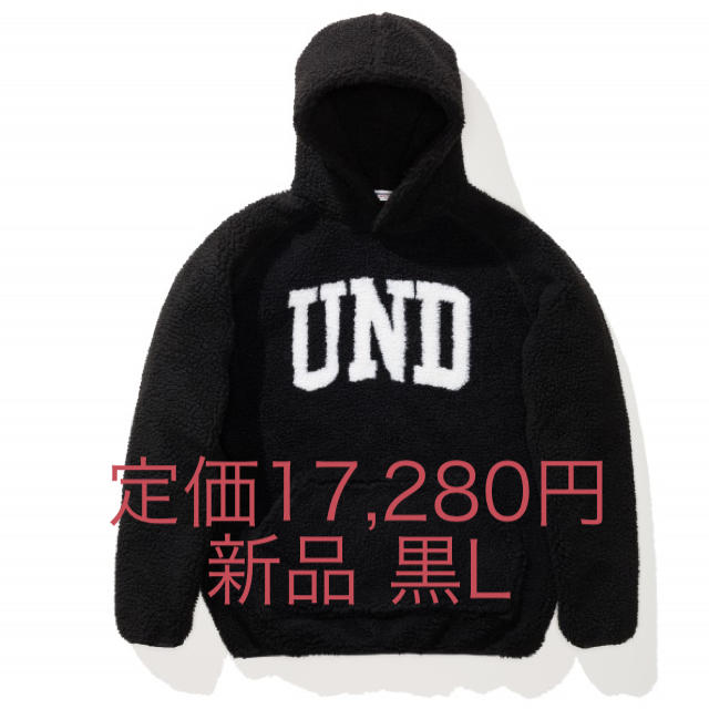 UNDEFEATED(アンディフィーテッド)の【送込 黒L】UNDEFEATED SHERPA PULLOVER HOOD メンズのトップス(パーカー)の商品写真