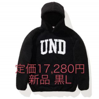 アンディフィーテッド(UNDEFEATED)の【送込 黒L】UNDEFEATED SHERPA PULLOVER HOOD(パーカー)