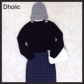 ディーホリック(dholic)のチェックタイトスカート(ひざ丈スカート)