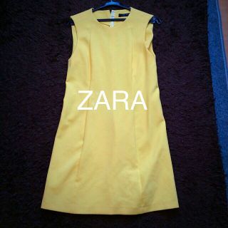 ザラ(ZARA)のZARA♡イエローOP(ミニワンピース)