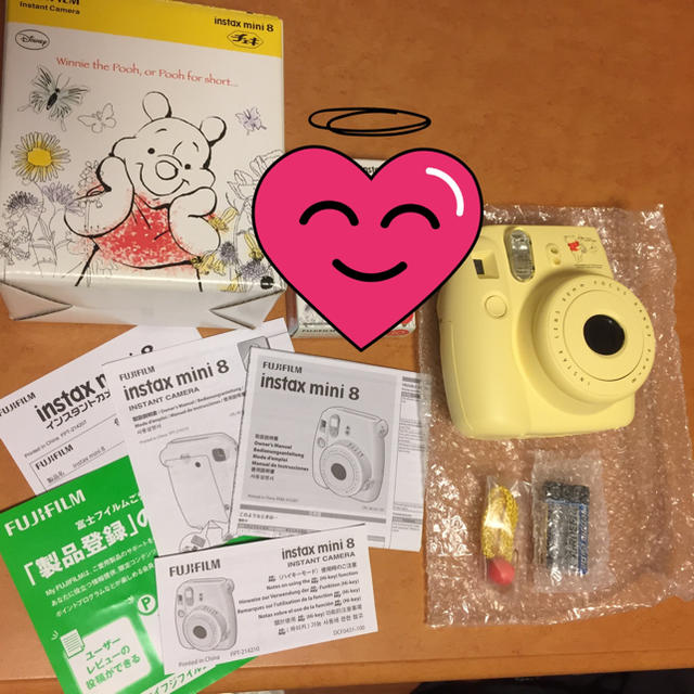 チェキ 富士フイルム プーさん instax mini8スマホ/家電/カメラ