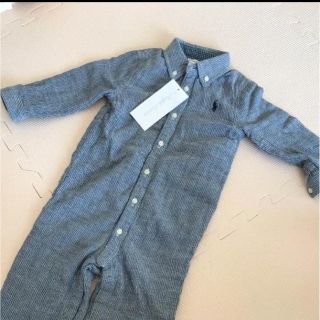 ラルフローレン(Ralph Lauren)の新品！ラルフローレン ベビー ロンパース 長袖長ズボン ラルフ  キッズ(ロンパース)