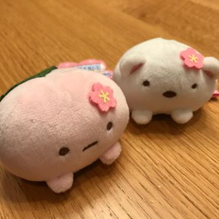 サンエックス(サンエックス)の新品 すみっコぐらし 2個セット さくらもーちもちぬいぐるみ(キャラクターグッズ)