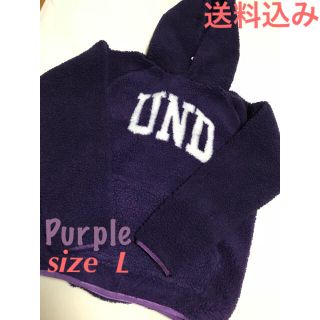 紫 S UNDEFEATED SHERPA PULLOVER パーカー