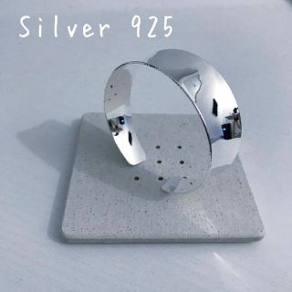 ◻Silver 925 シンプル ワイドバングル ✔️即日発送可(ブレスレット/バングル)