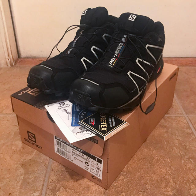 SALOMON(サロモン)の【SALOMON・サロモン】SPEEDCROSS4 GTX BLACK 27.5 メンズの靴/シューズ(スニーカー)の商品写真