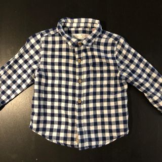 ザラ(ZARA)のzara baby boy 74 ギンガムチェック シャツ(シャツ/カットソー)