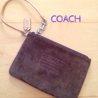 コーチ(COACH)の【まど様専用】COACHベロアポーチ(ポーチ)