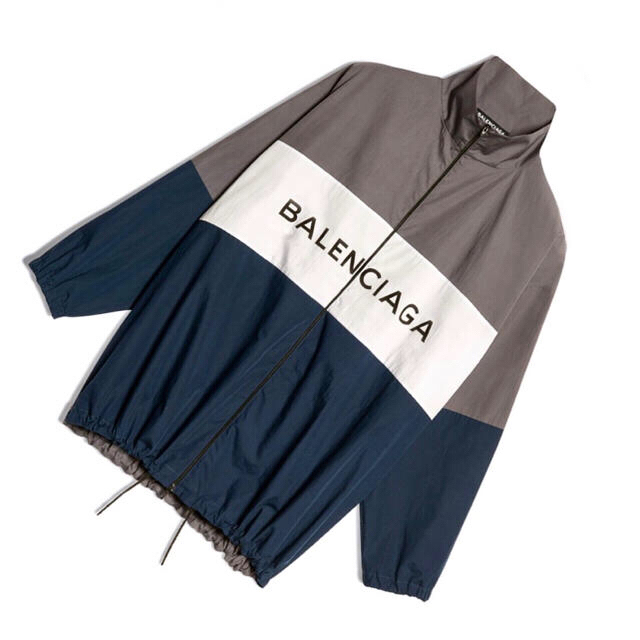 Balenciaga(バレンシアガ)の【大人気】バレンシアガ トラックスーツ ポプリンシャツロゴ ⭐️付属品完備❗️ メンズのジャケット/アウター(ナイロンジャケット)の商品写真