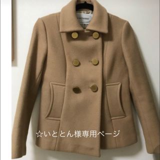 ジェイアンドエムデヴィッドソン(J&M DAVIDSON)の☆いととん様専用ページ☆J&M Davidson ウールコート ベージュ(ピーコート)