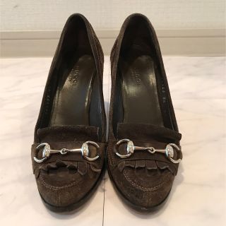 グッチ(Gucci)のお値下げしました！GUCCI スウェードパンプス サイズ34 日本サイズ22相当(ハイヒール/パンプス)