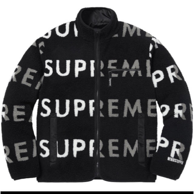 supreme reversible fleece jacket L