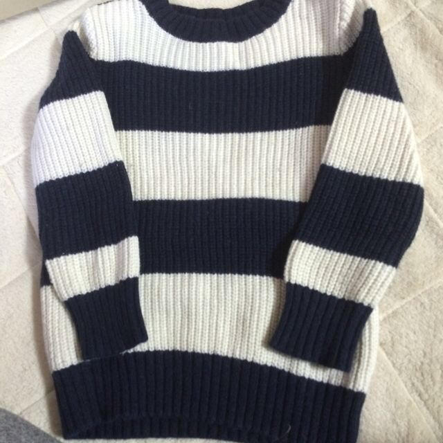 babyGAP(ベビーギャップ)のKidsボーダーニット★ キッズ/ベビー/マタニティのキッズ服男の子用(90cm~)(その他)の商品写真