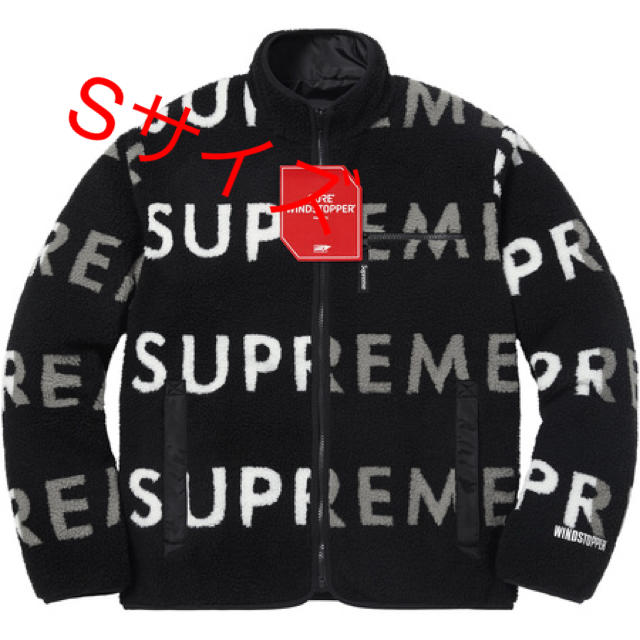 ジャケット/アウター黒S Reversible Logo Fleece Jacket supreme