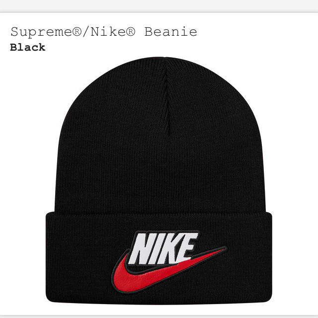 送料込み！Supreme®/Nike® Beanie  black