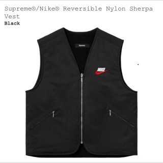 シュプリーム(Supreme)のSupreme Nike Black vest ベスト ナイキ  Lサイズ(ベスト)