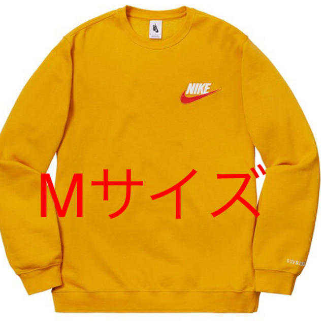 Supreme(シュプリーム)のsupreme nike crewneck sweatshirt yellow メンズのトップス(スウェット)の商品写真