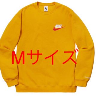 シュプリーム(Supreme)のsupreme nike crewneck sweatshirt yellow(スウェット)