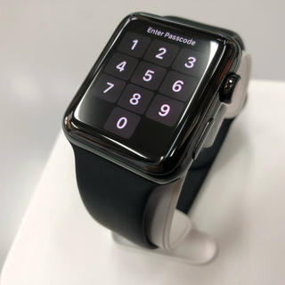 アップルウォッチ(Apple Watch)の【けんと様専用】Apple Watch series3 42mm黒ステンセルラー(腕時計(デジタル))
