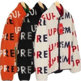 シュプリーム(Supreme)のsupreme Reversible Logo FleeceJacket 黒 s(ブルゾン)