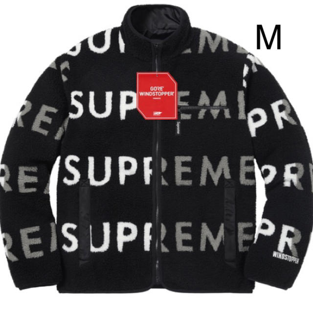 M supreme  Reversible Logo Fleece フリース 黒